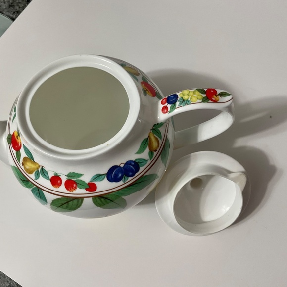 VTG Eden by Roy Kirkham English Fruit Motif Teapot 1992 - Picture 8 of 10